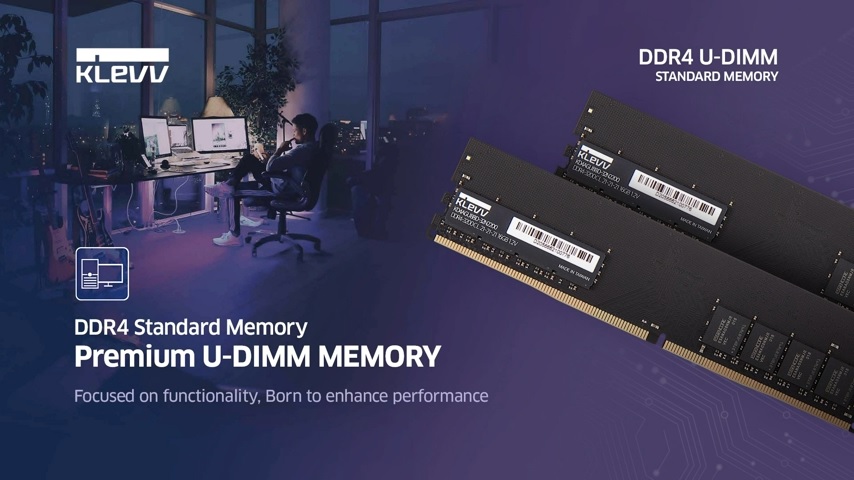 KLEVV DDR4 16GB (1x16GB) 3200MHz CL22 1.2V UDIMM Desktop Ram