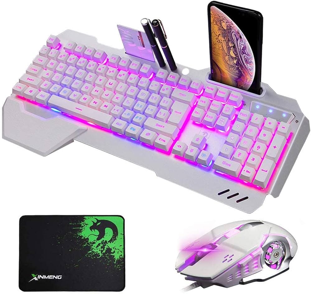 Amazon.co.jp: FELiCON®ゲーミングキーボード マウスセット 光る