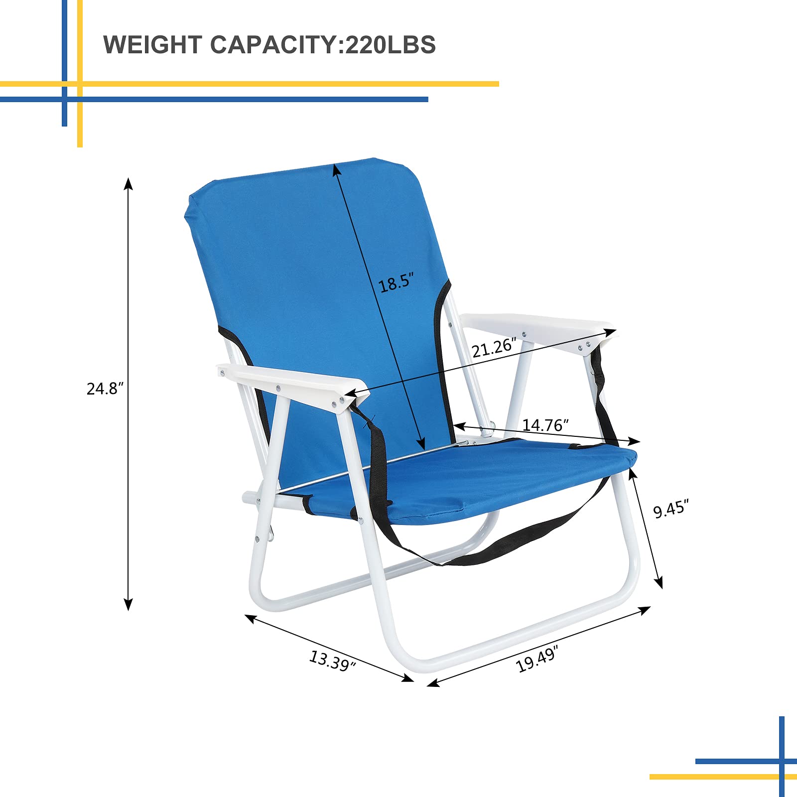 Amazon.com : Kcelarec Outdoor Folding Lawn Chair, Concert Beach