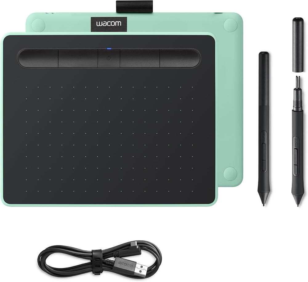 Amazon | Wacom Intuos Bluetooth搭載小型タブレット - ピスタチオ