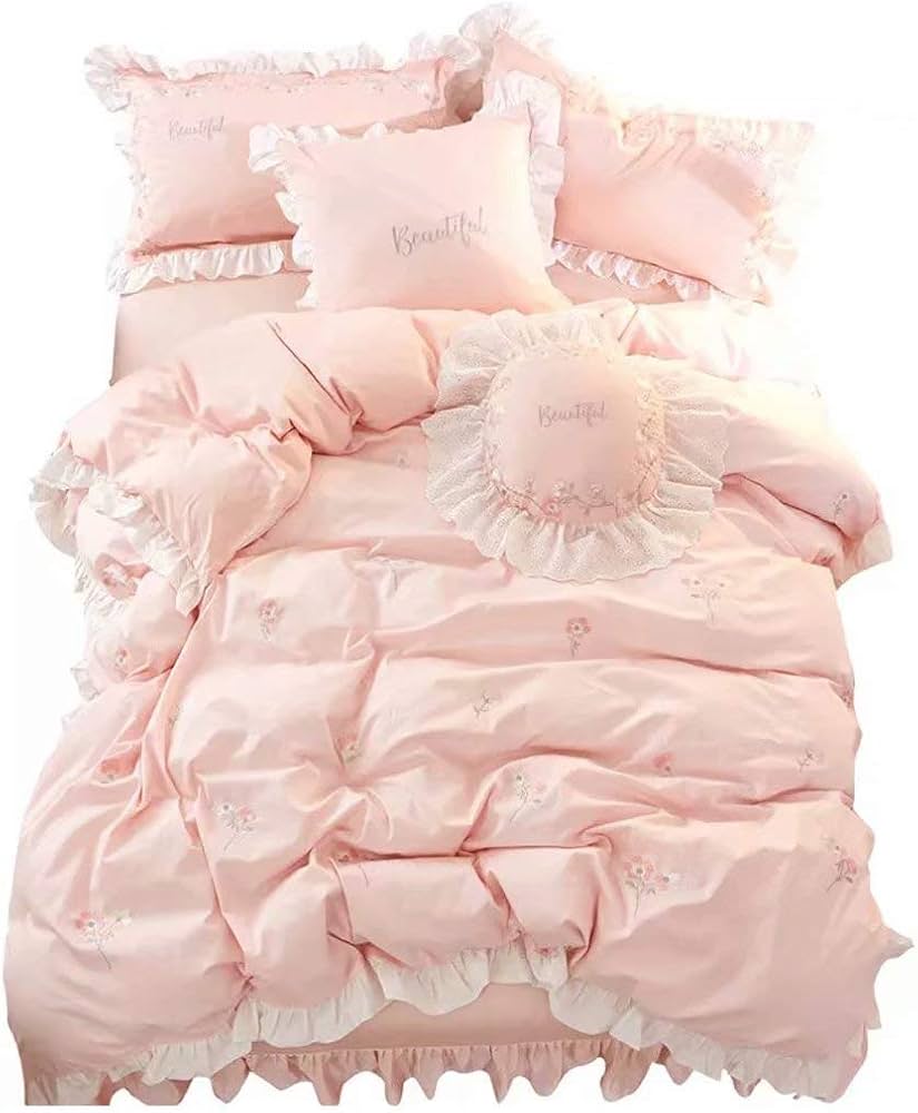 Amazon | 掛け布団カバー 4点セット ダブル 布団カバー ベッドカバー