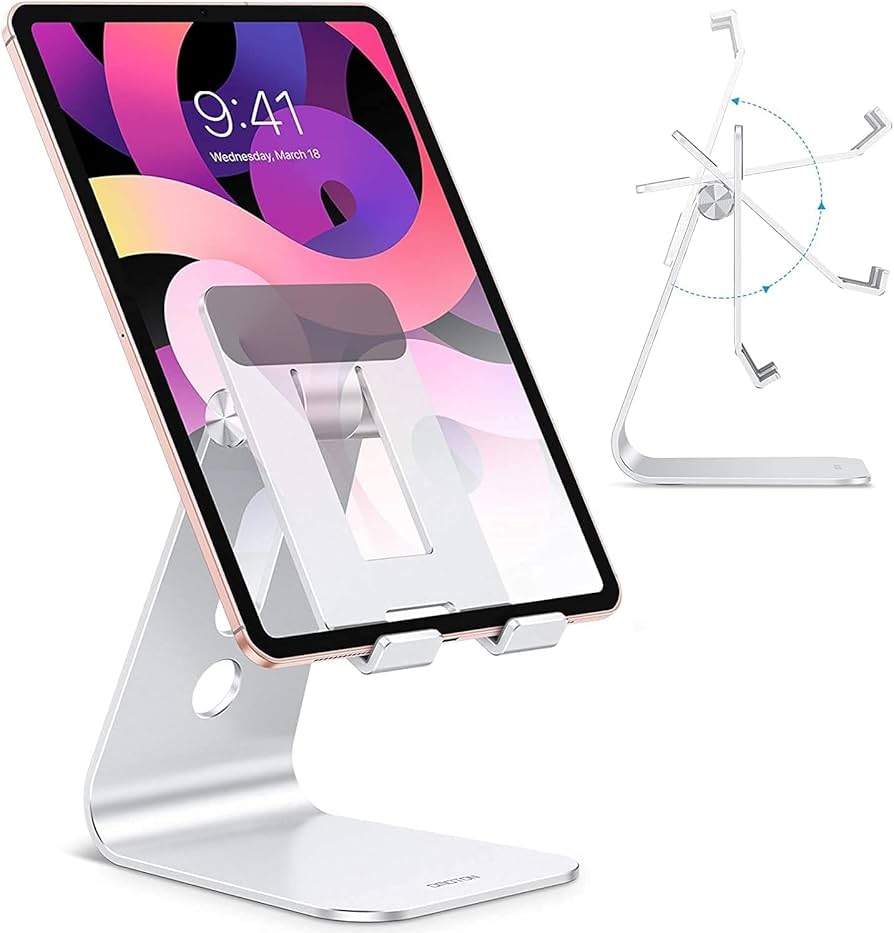Amazon.com: OMOTON Adjustable Tablet Stand for Desk, Upgraded