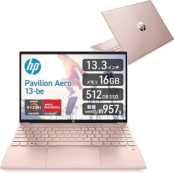 Amazon.co.jp: HP ノートパソコン 13.3インチ 2021年旧モデル 軽量957g