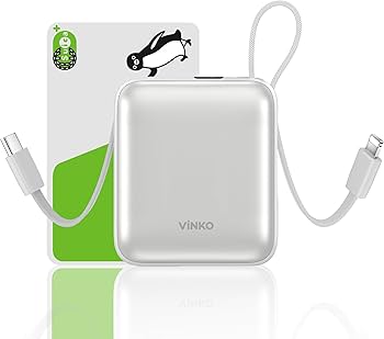 Amazon | VINKO モバイルバッテリー 軽量 小型 10000mAh 3c認証 ccc 大