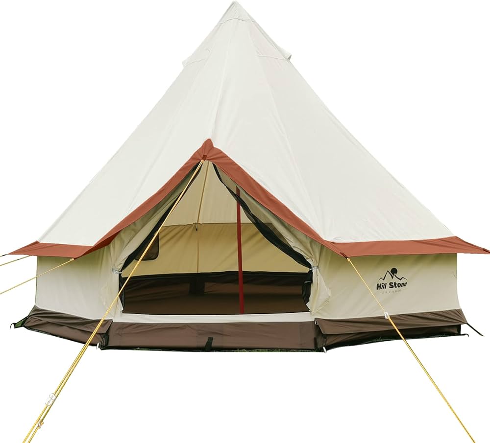 Amazon.co.jp: kaitou ベルテント 煙突穴付き ワンポールテント ベル型