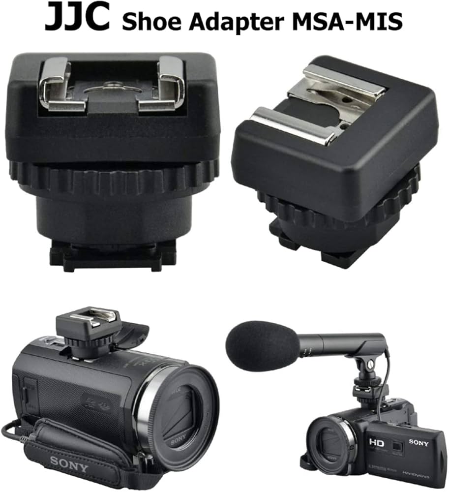 Amazon.co.jp: JJC マイク と LEDライト コールドシュー アダプター