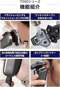 Amazon | 【肌にやさしい】フィリップス 電動シェーバー 7000シリーズ