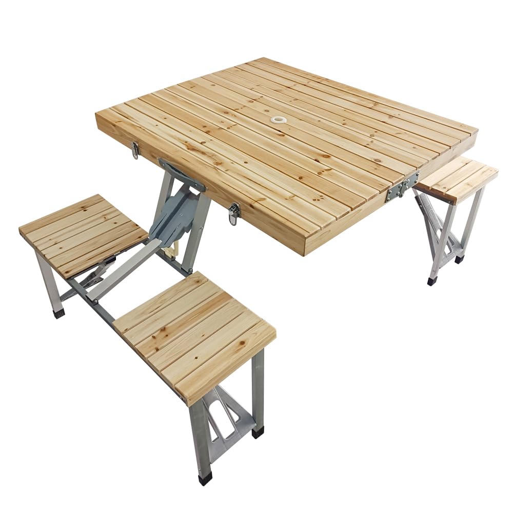 Amazon.co.jp: 木製 ピクニックテーブル セット バーベキュー