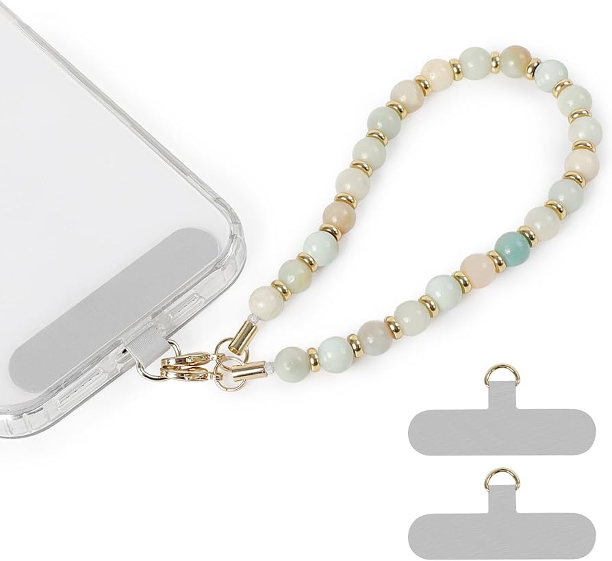 Amazon.com: SHANSHUI Phone Charms Strap, Natural Stone Bead Phone