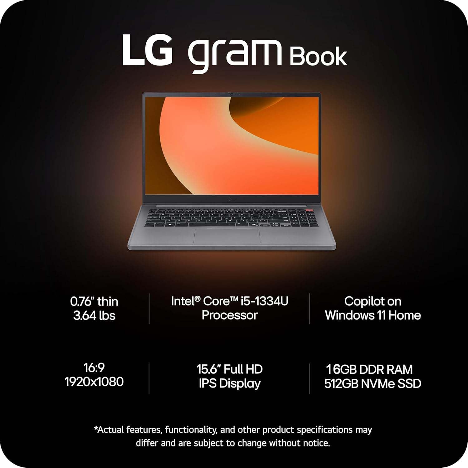 Amazon.com: LG gram Book 15 Thin Lightweight Laptop Computer, 16GB