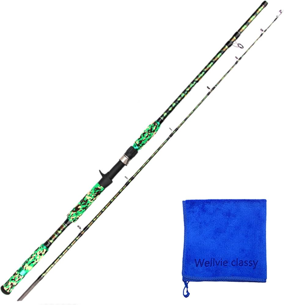 Amazon | Wellvie classy 雷魚 ロッド 釣り竿 XH 7.6ft 2.28m 762XH