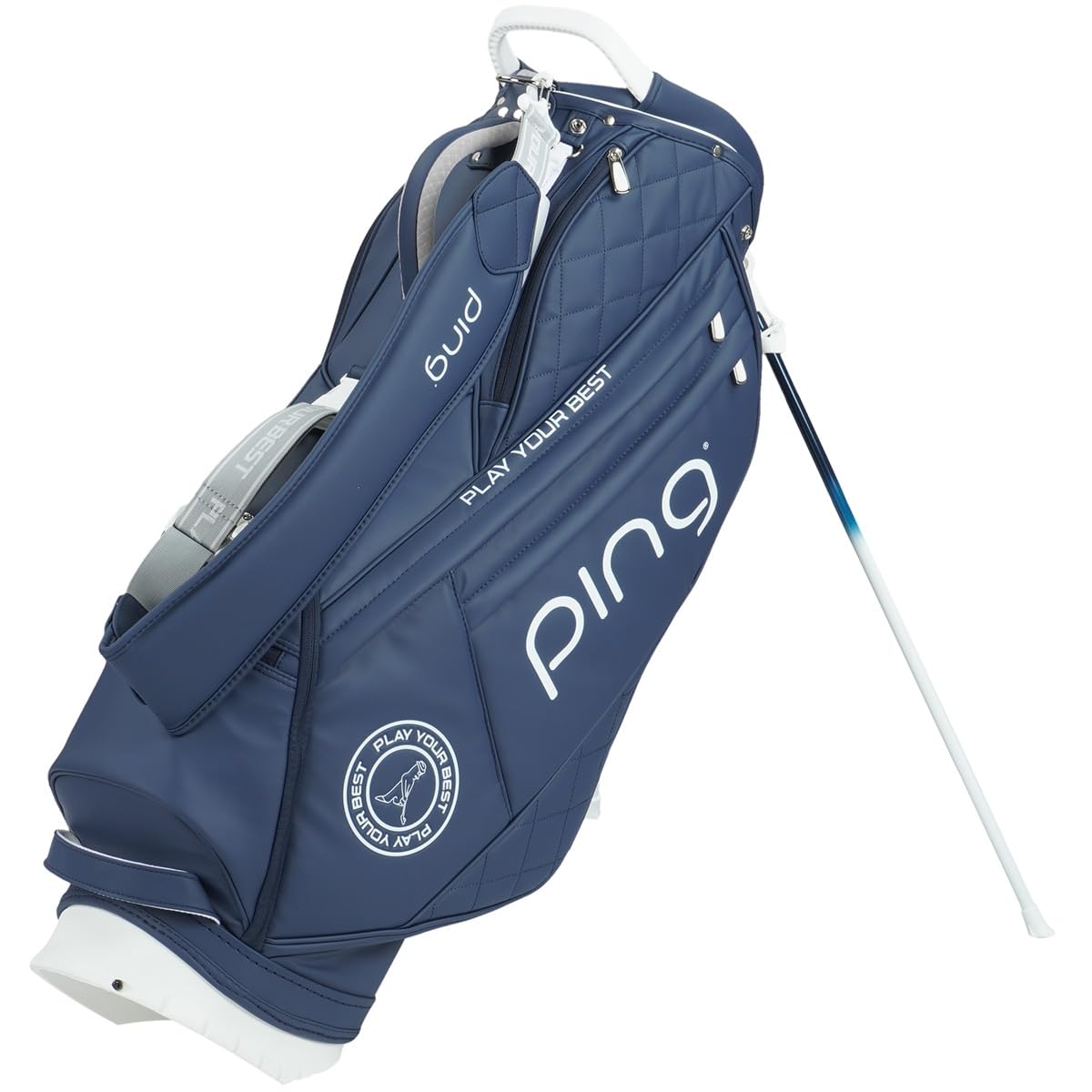 Amazon | ピン キャディバッグ CB-L2303 ソフト PU スタンド 8.5型