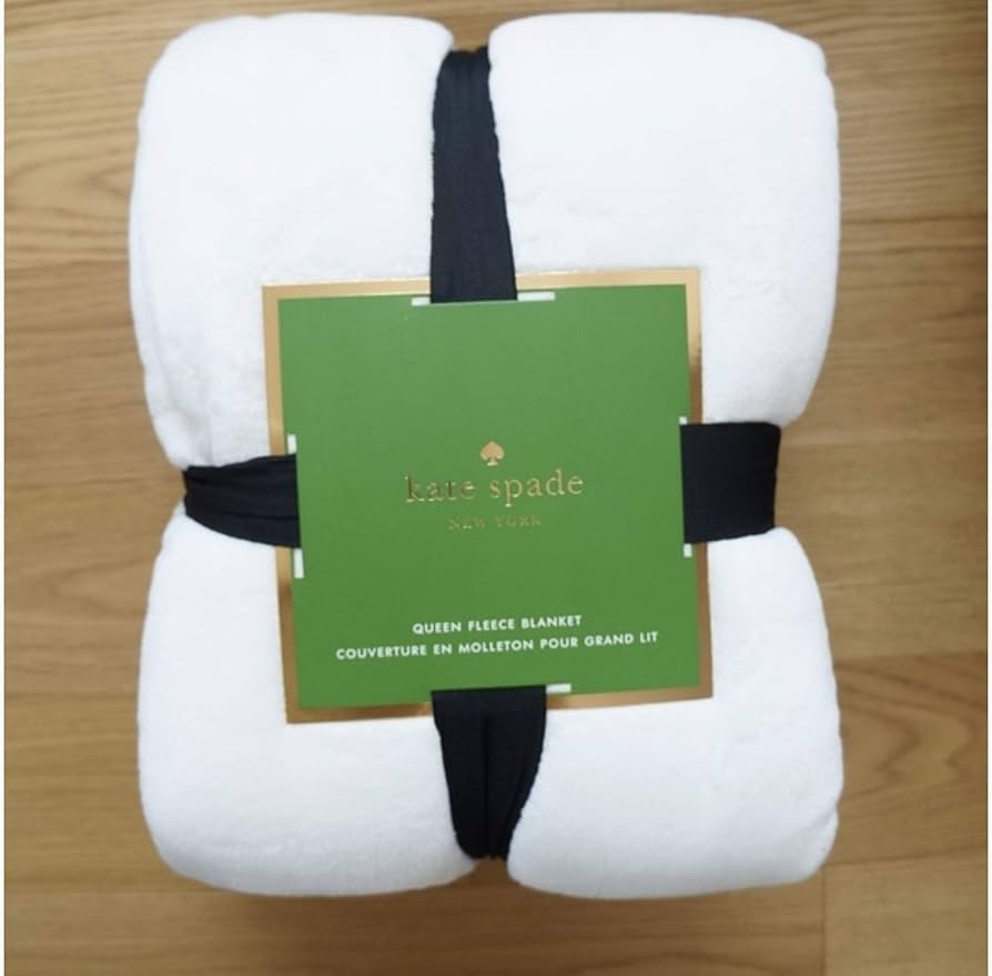 Kate Spade New York Midnight Black Full/Queen Plush Micromink