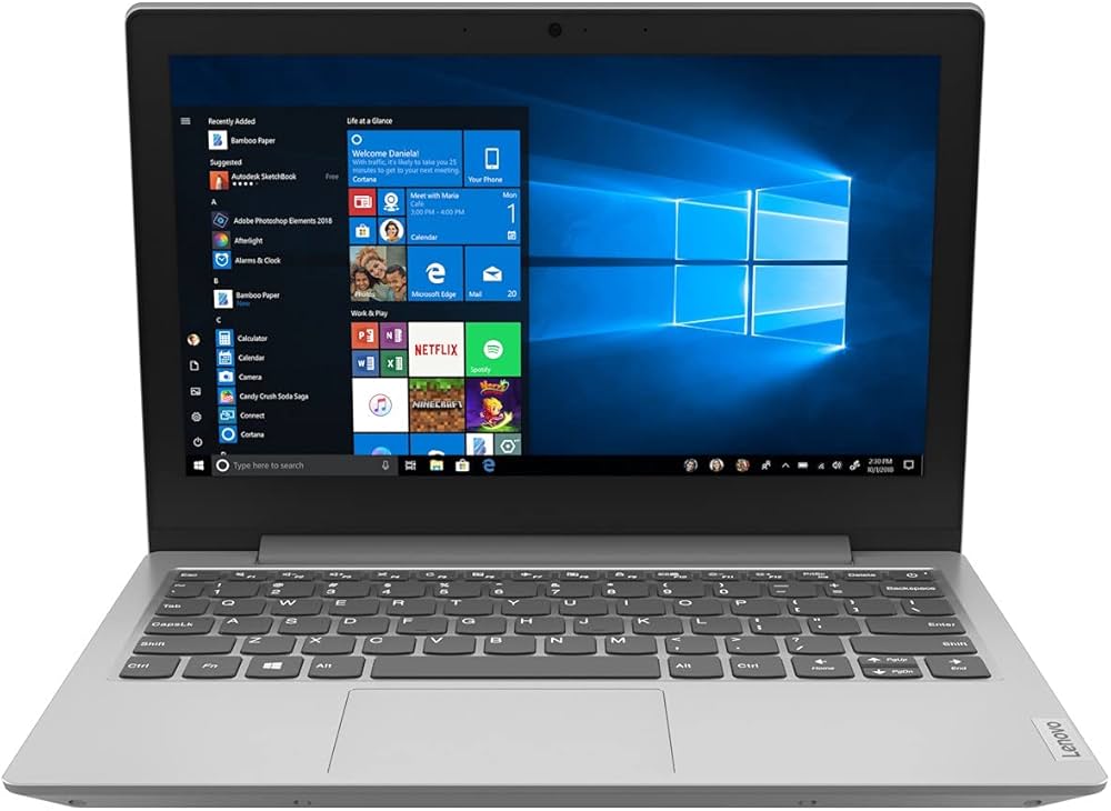 Lenovo IdeaPad 1 Intel Celeron N4020 11.6'' HD Laptop (4GB/256GB