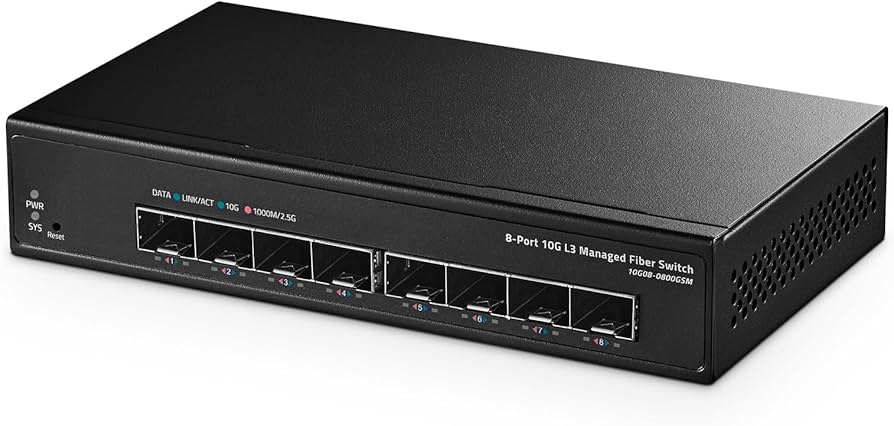 Amazon.co.jp: Binardat 8ポート 10ギガビット SFP+ マネージド