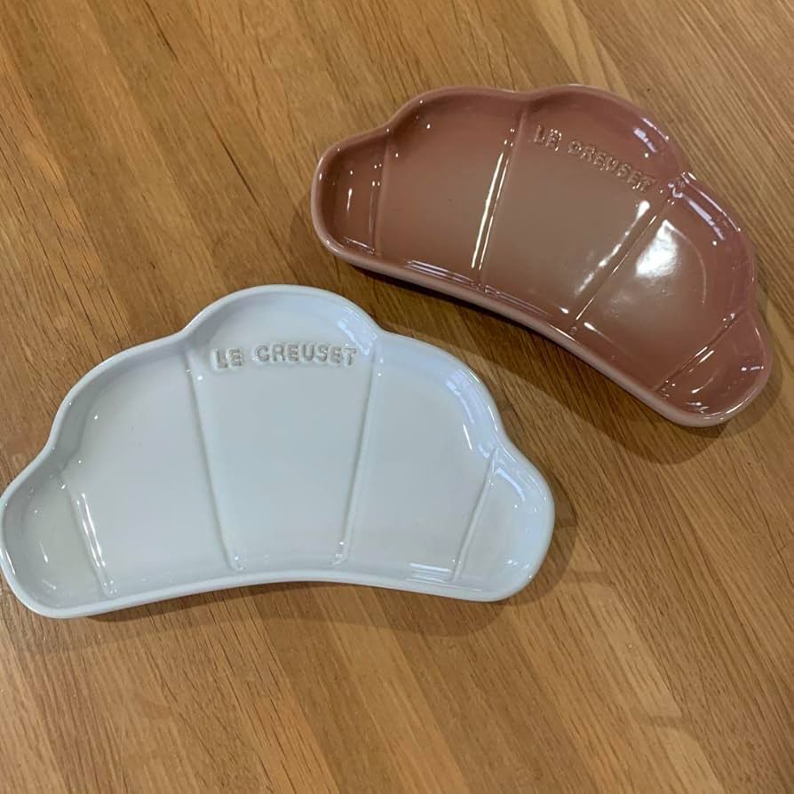 Amazon.co.jp: ルクルーゼ クロワッサンプレート 2枚 限定品