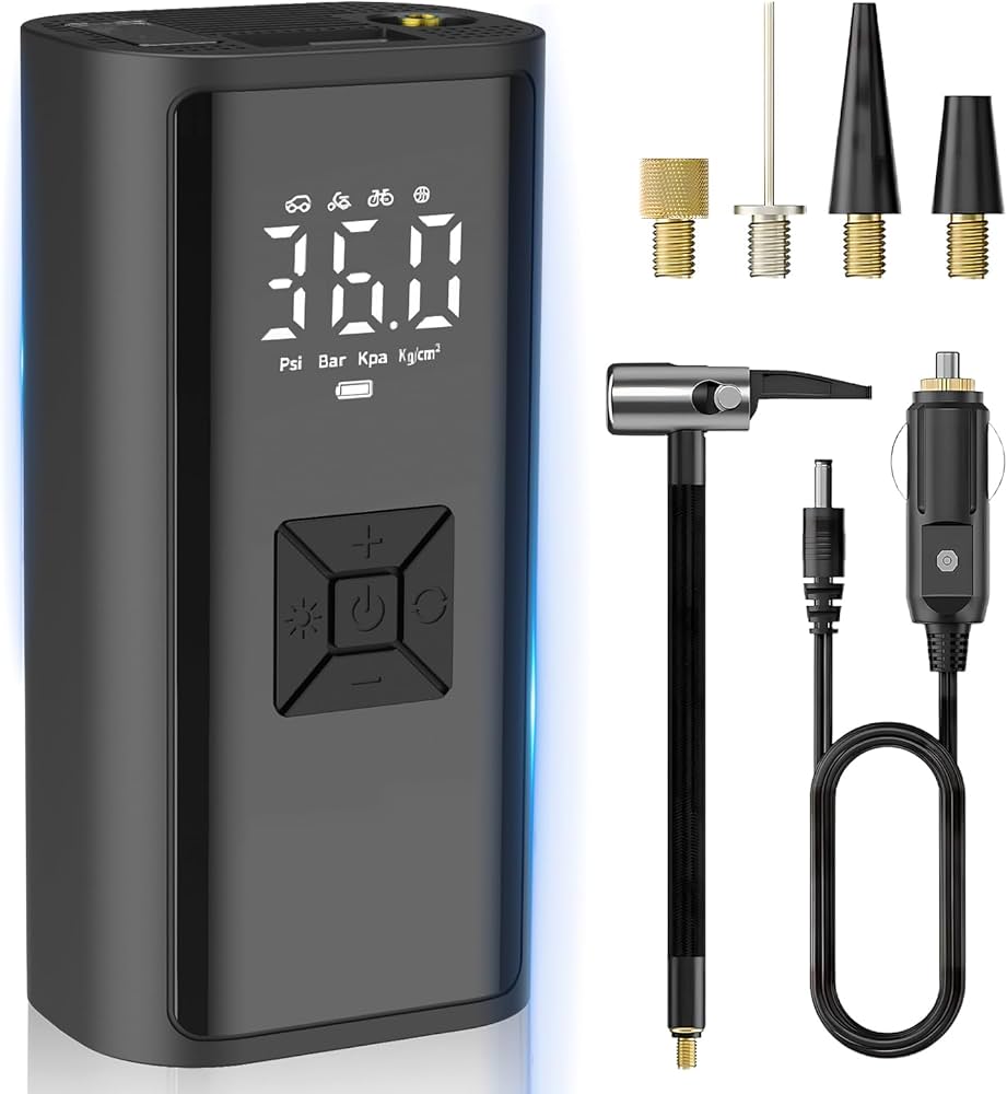 Amazon.co.jp: 電動空気入れ コードレス 自動停止 最大圧力150PSI