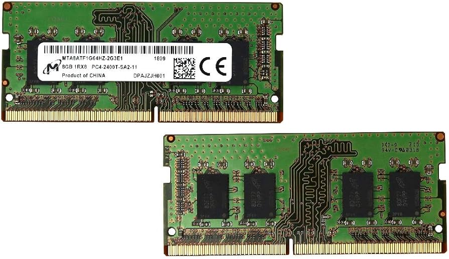 Amazon.co.jp: MICRON 16GB 2X8GB 1RX8 DDR4 PC4-19200 2400MHZ