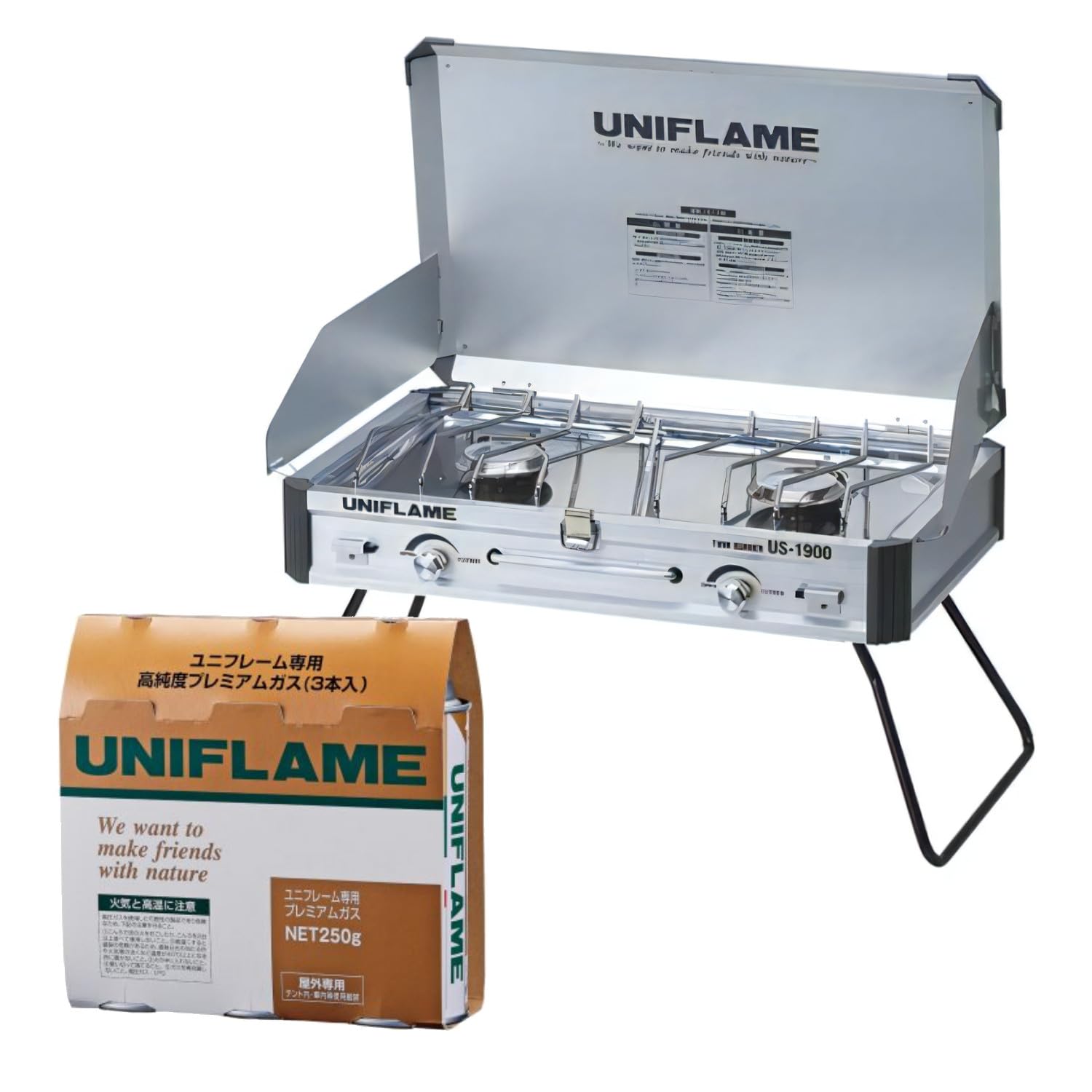 Amazon | ユニフレーム (UNIFLAME) US-1900 ツインバーナー ＆ UG-P250