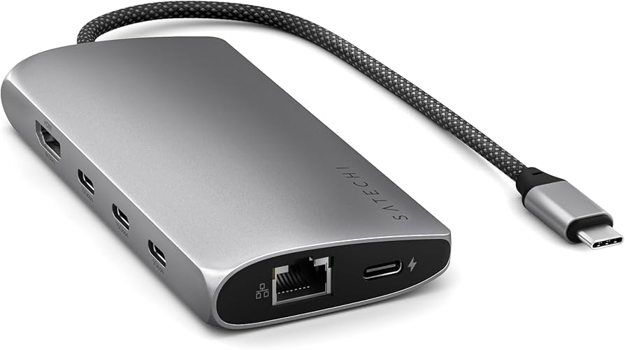 Amazon | SATECHI 8 in 1 USB-C ハブ マルチポートアダプター V3 – 8K