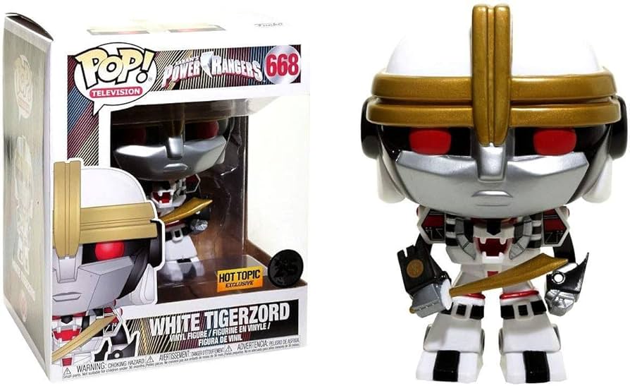 Amazon.com: POP Funko Television 668 Power Rangers White Tigerzord