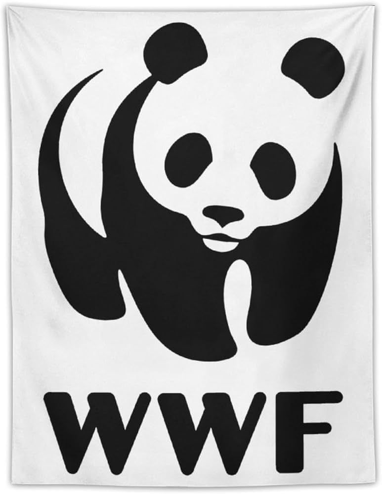 Amazon.co.jp: タペストリー パンダ WWF 動物 壁掛け 壁飾り 装飾布 家