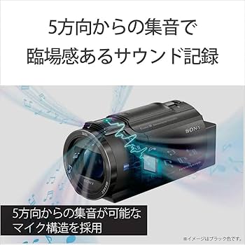 Amazon | SONY(ソニー) 4K ビデオカメラ Handycam FDR-AX60 ブラック