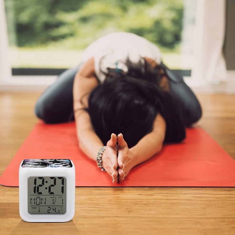 Amazon.co.jp: ブルーロック カラフルな目覚まし時計デジタル時計