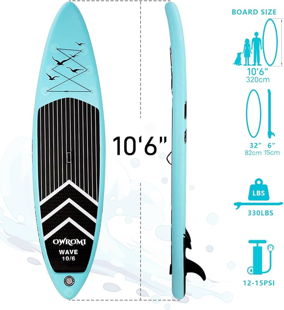 Amazon.com : SUP Inflatable Stand Up Paddle Board 10'6