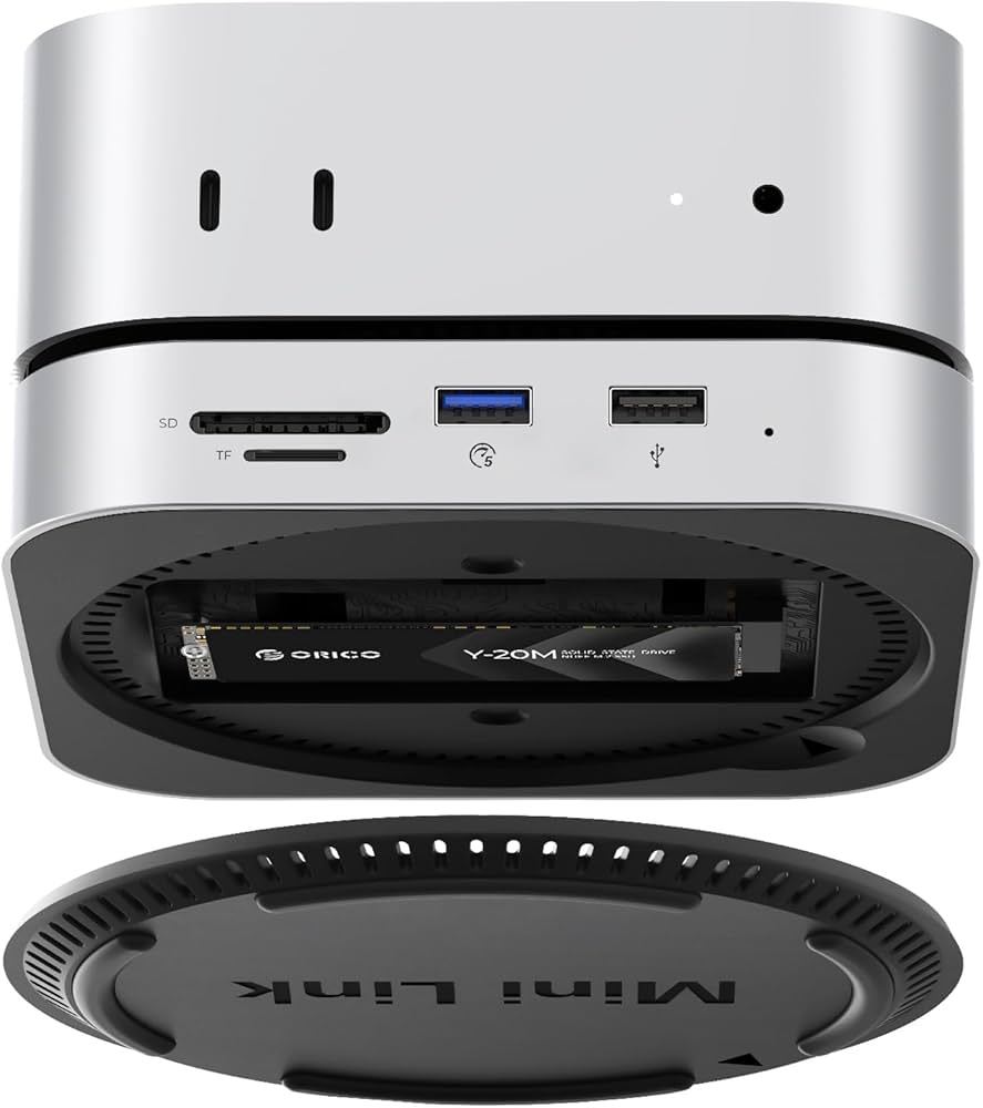 Amazon.co.jp: ORICO MiniLink Mac mini M4対応USBハブ 9-in-1 SATA M