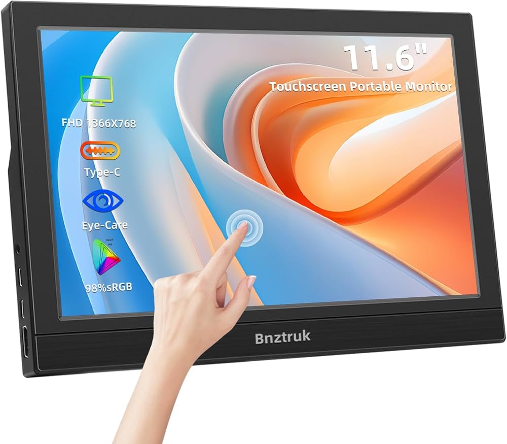 Amazon.co.jp: 11.6インチタッチモバイルモニター Bnztruk 小型軽量HDR