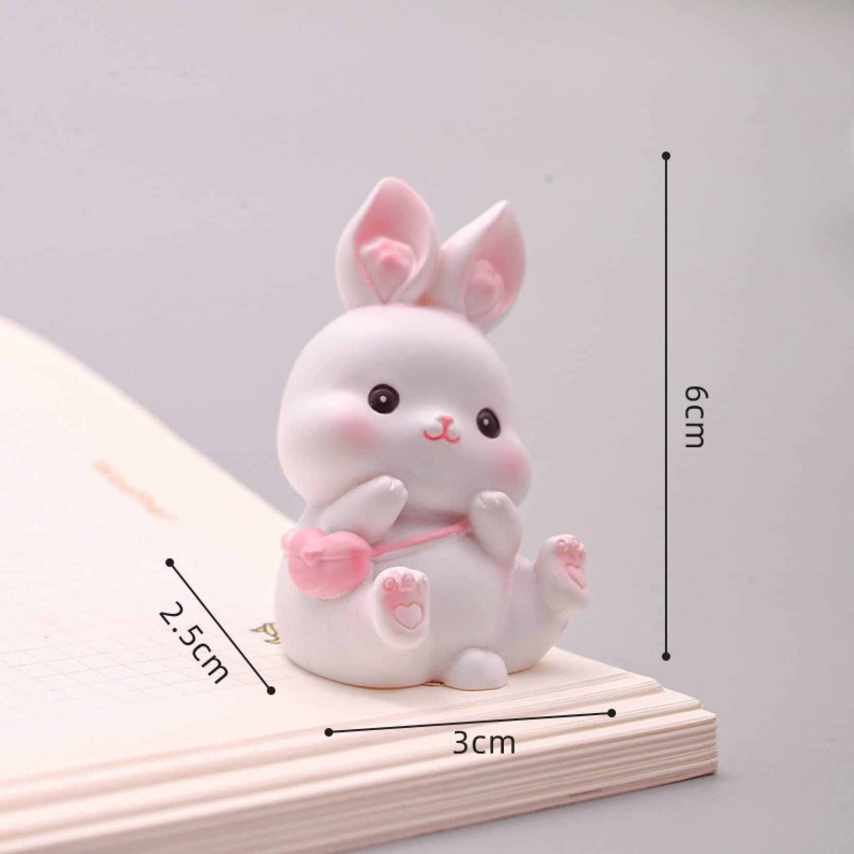 Amazon.co.jp: うさぎ 置物 置き物 雑貨ウサギ ピンク 兎 天使