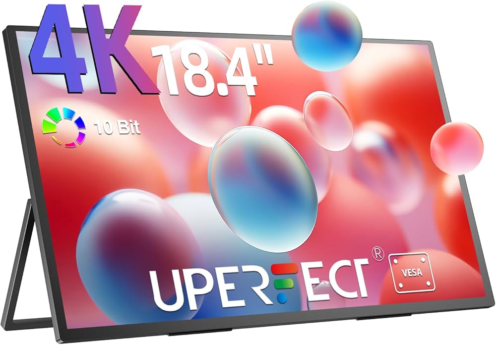 Amazon.co.jp: UPERFECT QLED モバイルモニター 18.4インチ 4K 自立型