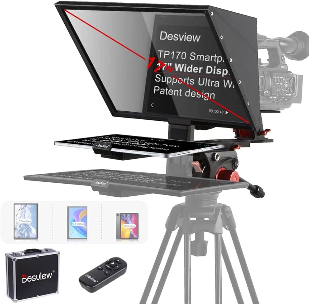 Amazon | Desview 17 inch テレプロンプター ポータブルパッド