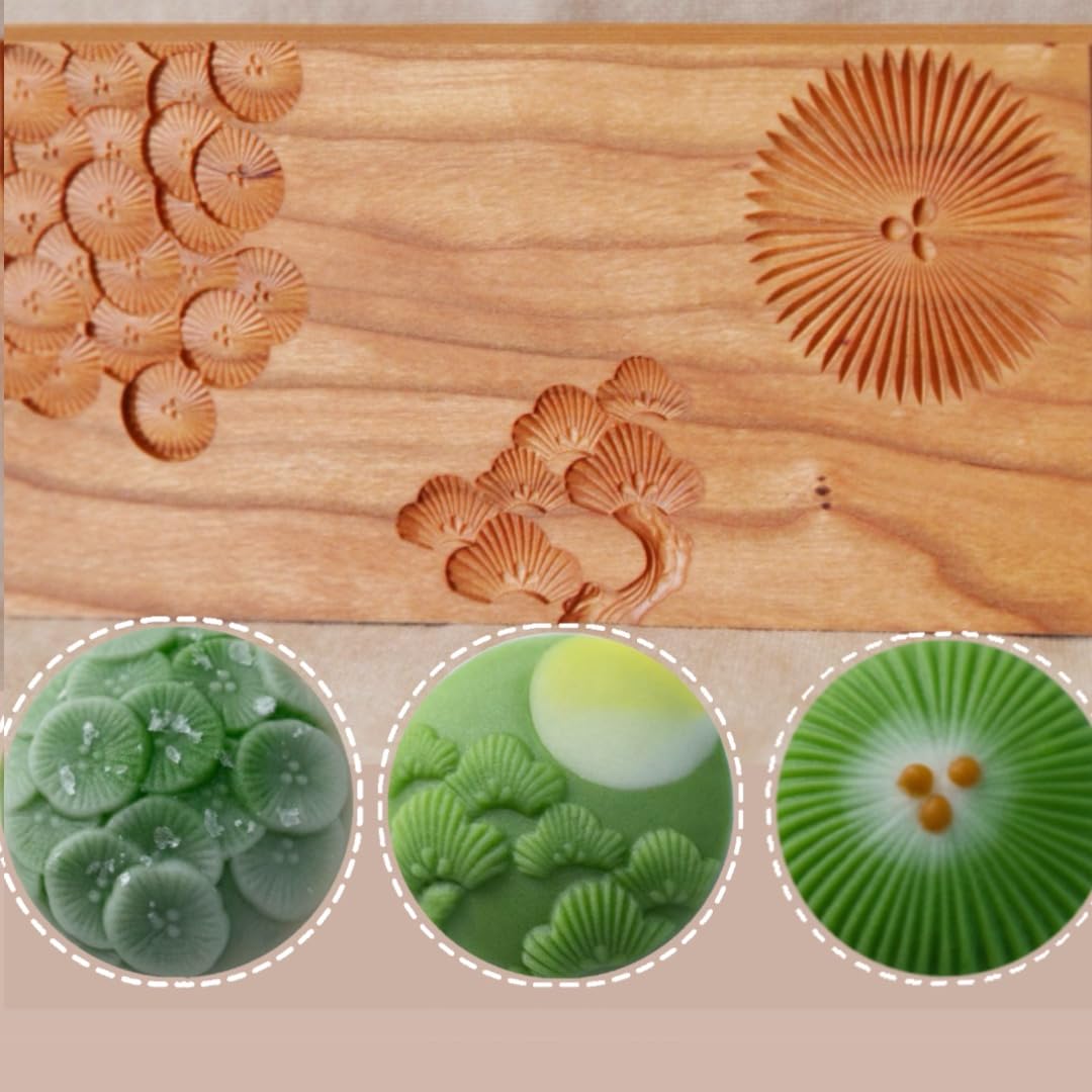 和菓子 道具 木型 押型 古道具 果物 桃 花 菊 骨董 セット 和菓子 道具