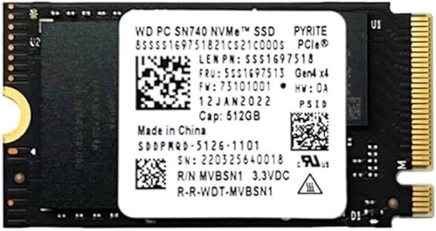 Amazon.com: ist computers Dell Latitude 5000 WD SN740 Black 512GB