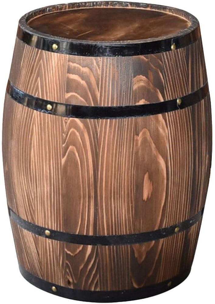 Amazon｜UPKOCH ウイスキー 樽 木製 樽 プランター ワイン 樽 植物
