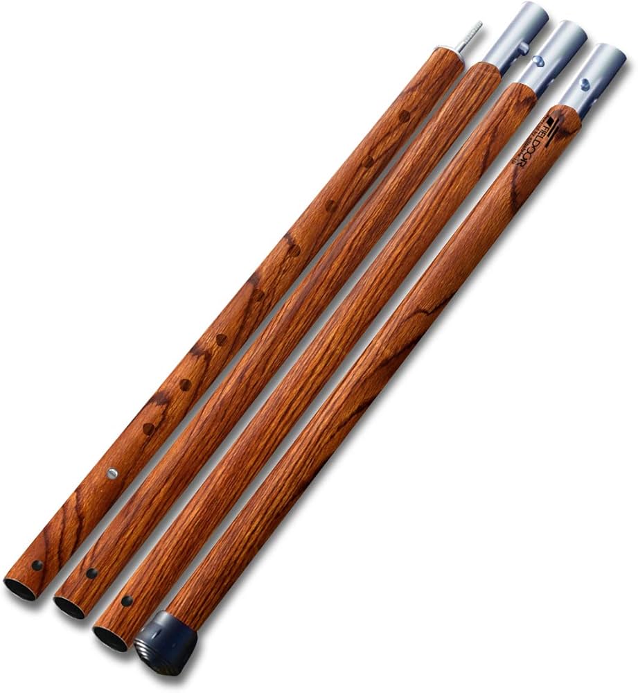 Amazon | FIELDOOR アルミテントポール 直径32mm (4本連結 / 高さ調整