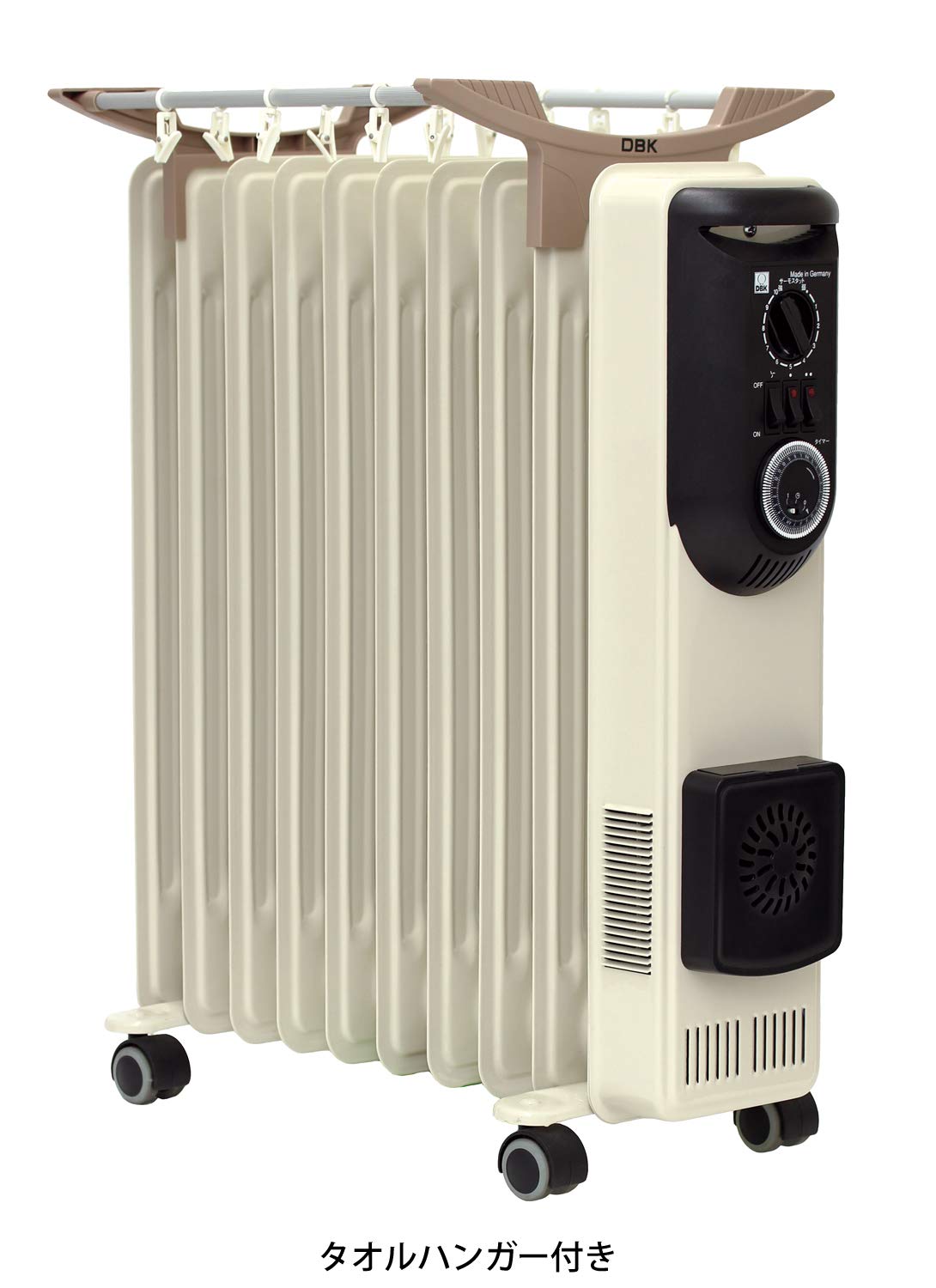Amazon | DBK オイルヒーター(セラミックヒーター付き) 10枚フィン 【4