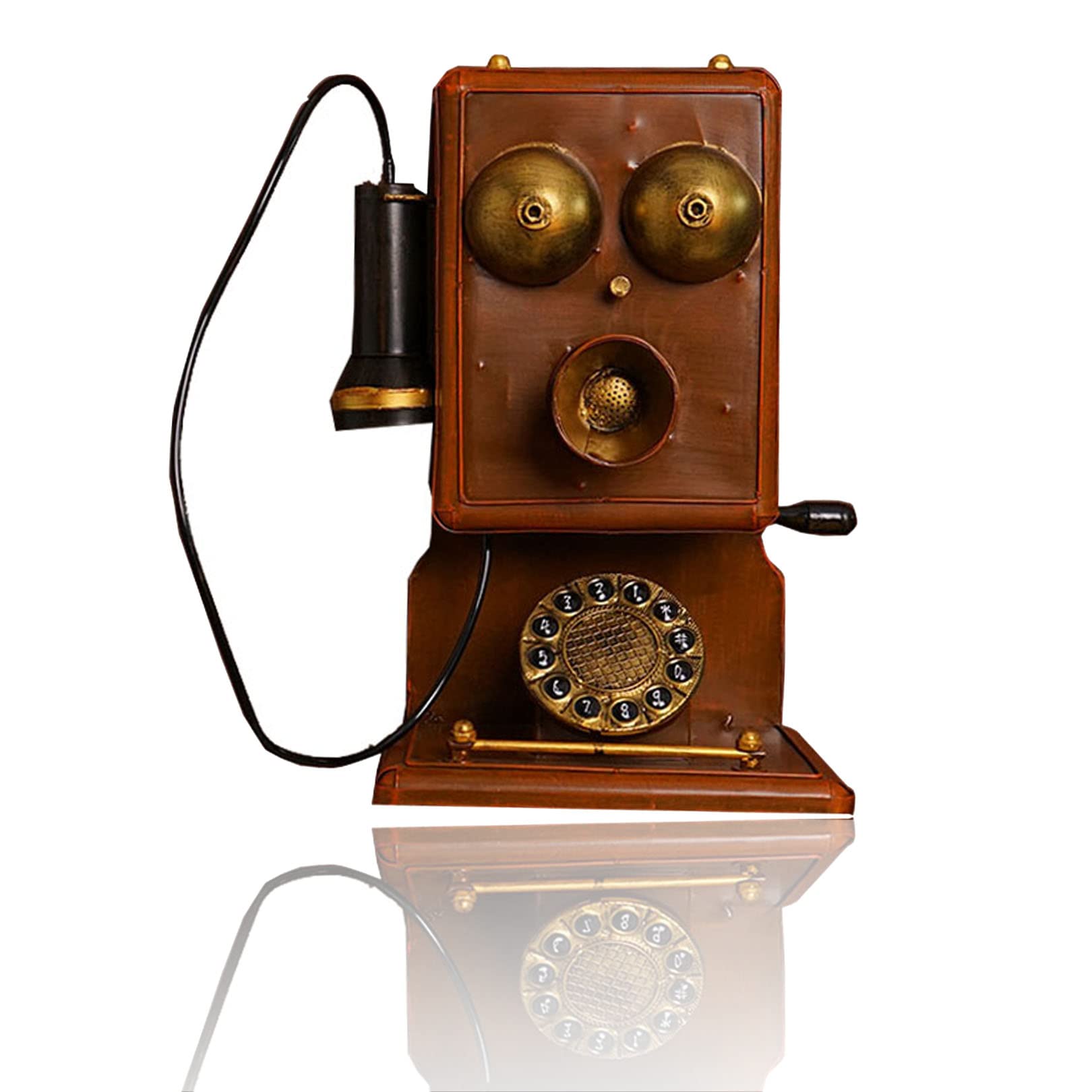 Amazon.co.jp: アンティーク電話コード付き固定電話-レトロなデザイン