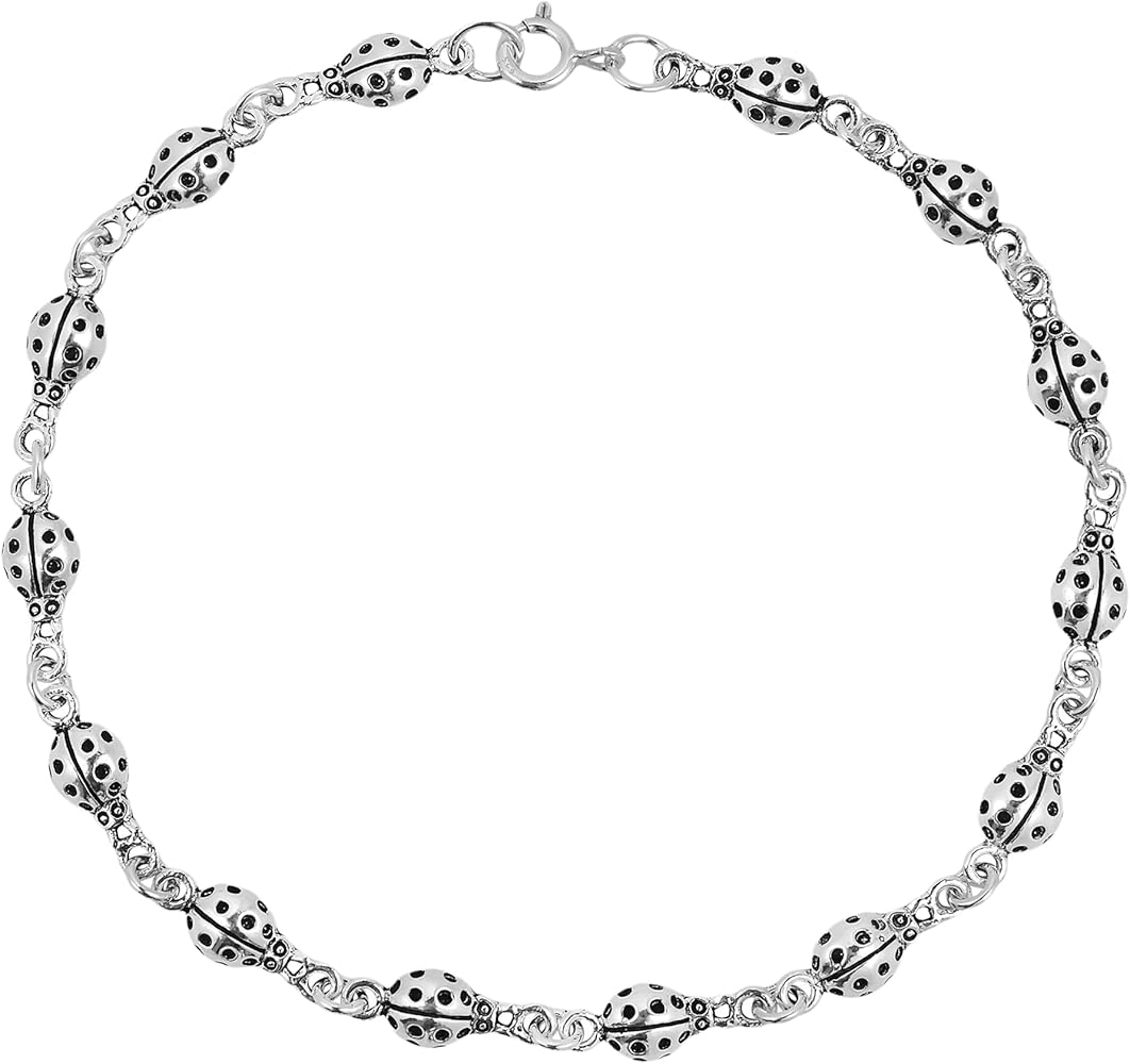 Amazon | AeraVida キュートでチャーミングなてんとう虫.925