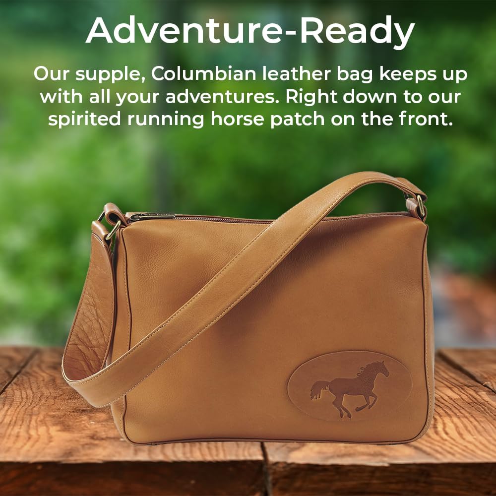 Amazon.co.jp: 女性用本革ショルダーバッグ、手作りの西洋馬術馬財布