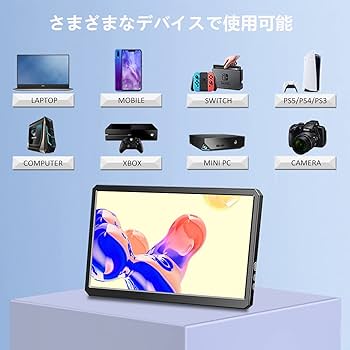 Amazon.co.jp: ViewNico モバイルモニター モバイルディスプレイ 10.8