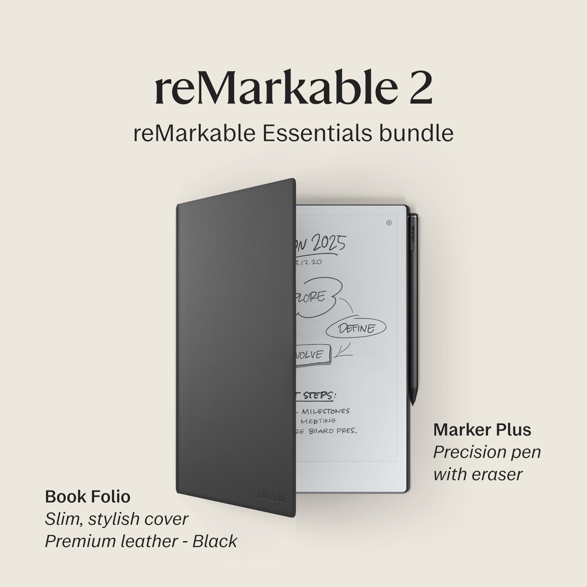Amazon.co.jp: reMarkable Essentials Bundle – Black | reMarkable 2