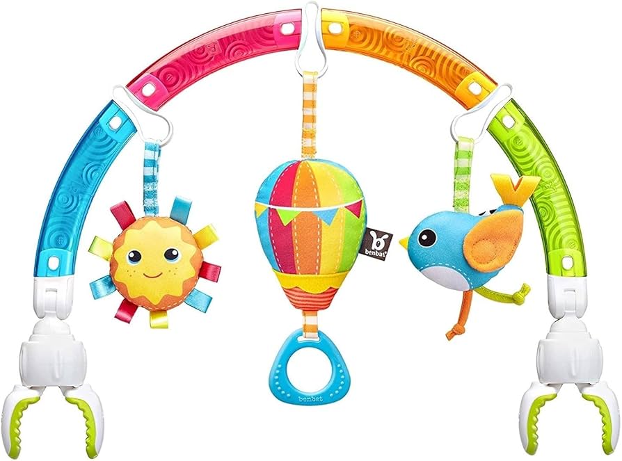 Amazon.com : BENBAT Baby Stroller Arch Toy Rainbow Dazzle Friends
