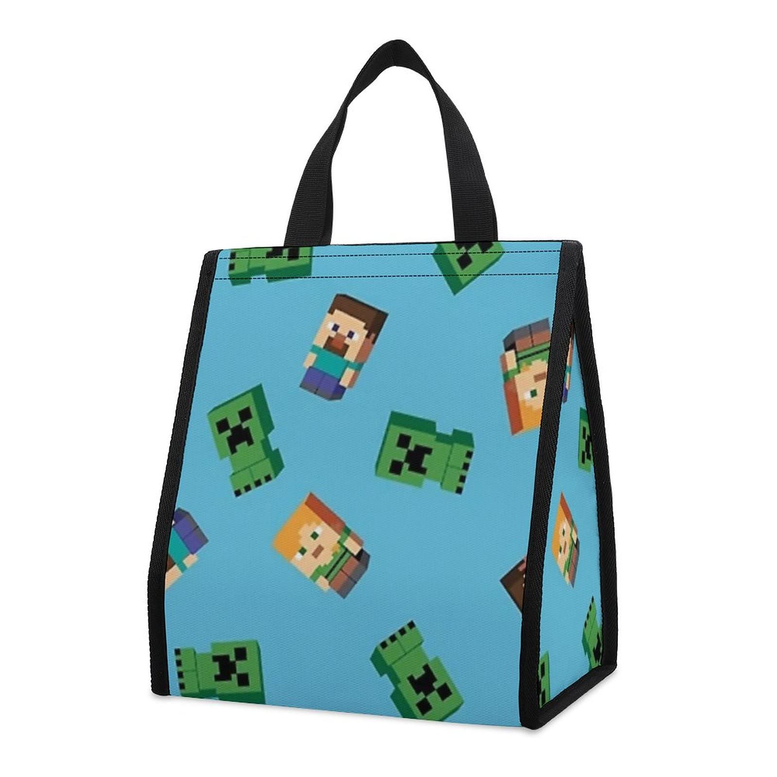 Amazon｜マイクラ ランチバッグ 保冷 保温 折りたたみ 子供用 お弁当