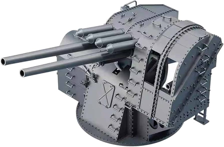 Amazon | バンカースタジオ 1/350 日本海軍 八九式 十二糎七 連装高角