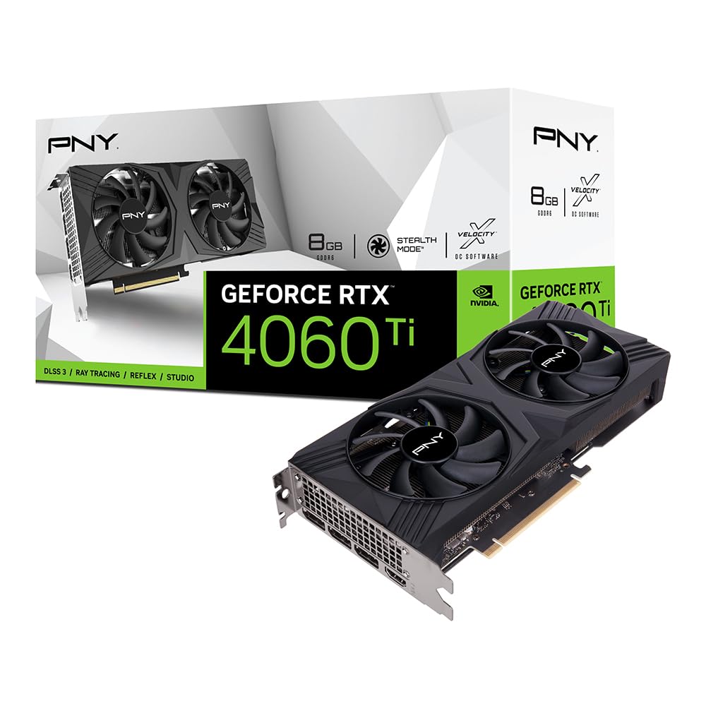 Amazon.com: PNY GeForce RTX™ 4060 Ti 8GB Verto™ Dual Fan Graphics