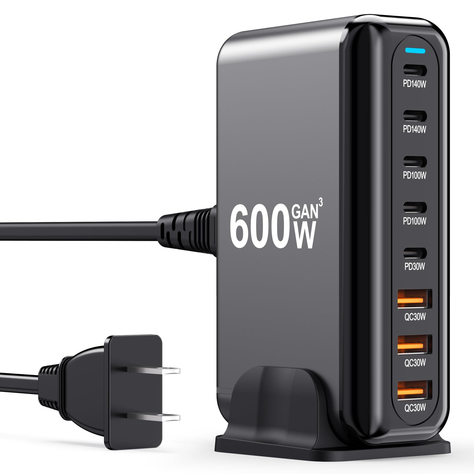 Amazon.com: USB C Charger Block 600W 8 Port GaN Fast Charging