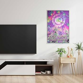 Amazon.com: Opticz It's 4:20 Somewhere Blacklight Poster by Joseph